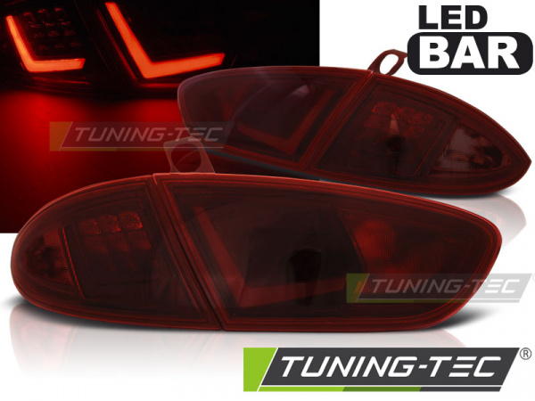 LED Lightbar Upgrade Design Rückleuchten für Seat Leon 1P Facelift 09-12 rot/rauch